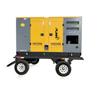 Generatore Diesel da 20kW Tipo Rimorchio, Sistema Insonorizzato, Generatore Diesel Silenzioso per Alimentazione di Backup