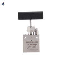 Type de connexion de virole de vanne à aiguille ultra haute de hanche vanne à aiguille à filetage 60000psi 1/4