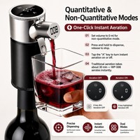 Distributeur de vin portable CE RoHS 1400mAh rechargeable par USB, pompe automatique, OEM, faible MOQ, distributeur de vin électrique directement de l'usine