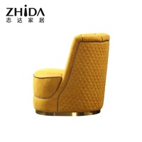 Sofá individual para sala de estar, silla amarilla cómoda de estilo moderno de gama alta, a la venta