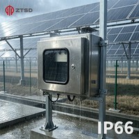Boîte de distribution électrique industrielle en métal résistante aux intempéries pour intérieur/extérieur 220V 380V triphasé