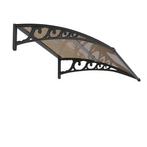 Taille personnalisée 60*100cm largement utilisé fenêtre <span class=keywords><strong>porte</strong></span> support en plastique polycarbonate solide feuille auvents pour la maison - Product Image 1