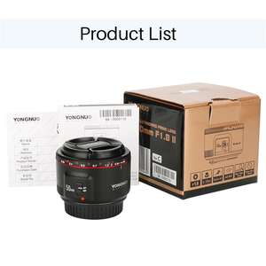 YONGNUO YN50mm 50MM F1.8 II Noir Objectif de mise au point automatique à grande ouverture pour objectif de caméra à effets Bokeh pour <span class=keywords><strong>Canon</strong></span> <span class=keywords><strong>70D</strong></span> 5D2 5D3 600D DSLR - Product Image 6