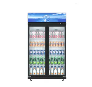 Düşük fiyat cam vitrin içecek soğutucuları içecek buzdolabı soğutucu