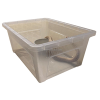2023 nouveau PP Pet Cage 32*22*15cm serpent léopard Gecko tortue araignée ciliaire corne alimentation boîte Reptile étagère plateau