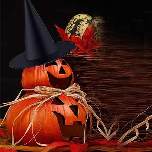 Sombrero <span class=keywords><strong>de</strong></span> <span class=keywords><strong>bruja</strong></span> negro, accesorio <span class=keywords><strong>de</strong></span> disfraz <span class=keywords><strong>de</strong></span> Halloween, sombrero <span class=keywords><strong>de</strong></span> mago puntiagudo, sombreros <span class=keywords><strong>de</strong></span> brujas <span class=keywords><strong>de</strong></span> fiesta para niños y adultos, decoración <span class=keywords><strong>de</strong></span> Halloween - Product Image 5