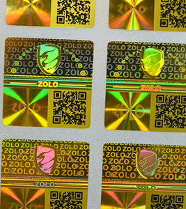 Étiquettes holographiques PET anti-contrefaçon laser 3D personnalisées Autocollants hologrammes 3D inviolables <span class=keywords><strong>pour</strong></span> téléphones mobiles - Product Image 1