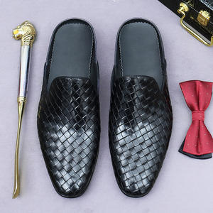 Zapatos Oxford de Hombre Personalizados con Parte Superior de Cuero Genuino, Tejidos, Transpirables, Antideslizantes, con Punta Cuadrada y Sin Tacón - Product Image 2