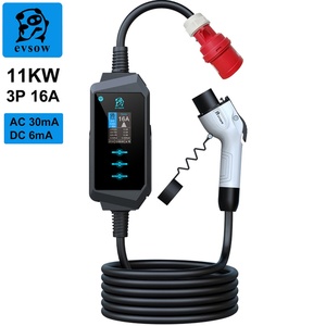 EVSOW Nouveau chargeur de voiture électrique portable rapide 85V-264V J1772 solaire intelligent AC Type 1 50A - Product Image 6