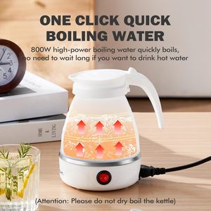 Bouteille d'eau portable pliable pour voyage, maison et hôtel, chauffe-eau rapide en acier inoxydable 304 avec plaque chauffante, 1L - Product Image 3