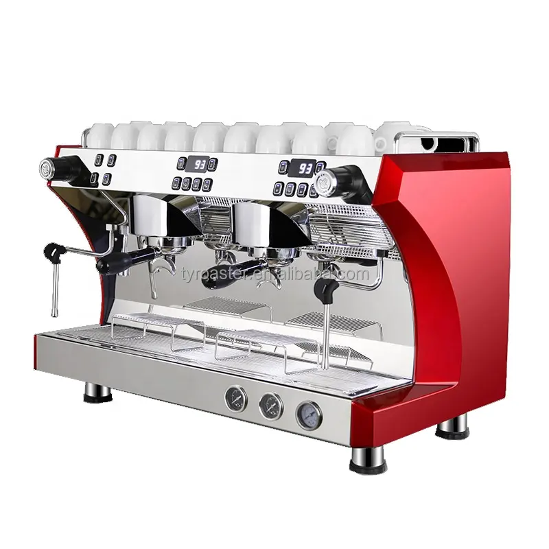 Professionele China Automatische Commerciële Koffiezetapparaat Barista 2 Heads Espresso Machine Voor Verkoop