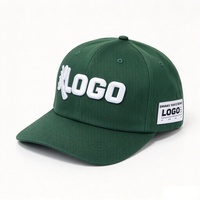 Casquette de baseball personnalisée à 6 panneaux, visière plate, 100 % coton, calotte structurée, logo brodé 3D, chapeau de marque, vente en gros par petites quantités