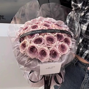 Bouquets de mariage éternels D75 en gros et contenants décoratifs en dentelle, bouquets de roses artificielles <span class=keywords><strong>Chanson</strong></span> à tenir à la main - Product Image 6