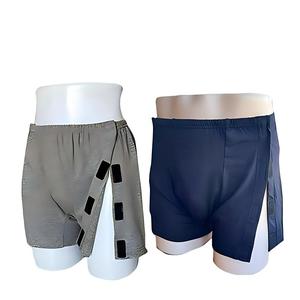 Ropa Interior Unisex de 2 Colores para Fracturas - Pantalones Postoperatorios con Velcro para Facilitar la Vestimenta, Bóxers para Cuidado de Ancianos con Hemiplejia por Accidente Cerebrovascular - Product Image 3