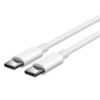 Kabel pengisi daya ponsel, Premium 1M 2M 3 kaki 6 kaki 60W 65W 100W 6A Tipe C ke C USB Tipe C