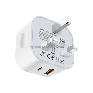 Cargador Rápido de 20W con Doble Puerto USB A+USB C para Teléfono Móvil, Enchufe EU US UK, QC3.0, Cargador Rápido USB para <span class=keywords><strong>iPhone</strong></span> 17, Samsung Galaxy S24 - Product Image 2