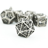 Udixi Dragon volant creux en métal dés RPG jeux de société ou de cartes jeu de dés polyédriques de haute qualité