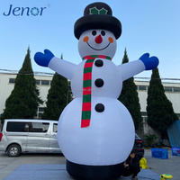 Bonhomme de neige gonflable géant pour la décoration du jardin, du centre commercial, de la scène, des fêtes et des publicités promotionnelles du Nouvel An