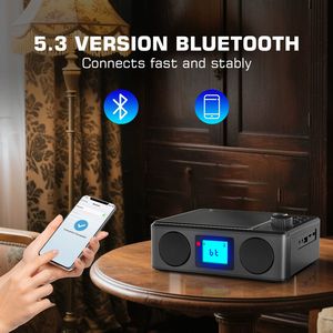 Máy nghe nhạc CD di động với loa cho gia đình, máy tính để bàn cá nhân Máy nghe nhạc CD với USB FM nhỏ gọn máy nghe nhạc CD Retro - Product Image 5