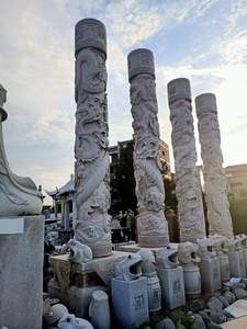 Granite Xây Dựng Thiết Kế Rồng Trụ Cột Khắc Trung Quốc Rồng Cột - Product Image 5