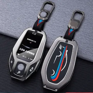 1 3 5 7 Series Mới Kiểu Dáng Xe Hợp Kim Kẽm Kim Loại Từ Xa Thông Minh Key Cover Fob Trường Hợp Protector Cho BMW