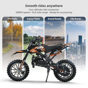 VALTINSU Motos tout-terrain 49cc à essence et automatiques Dirt Bike pour enfants One Piece - Product Image 5