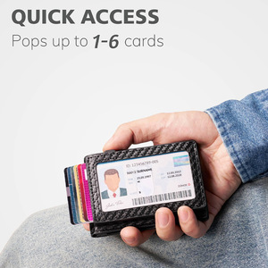 <b>Card</b> Holder Multi Functional Anti Magnetic Bi Fold Business Style Men's 3 In Credit <b>Card</b> <b>Wallet</b> Solid Color Spring 2024 - Product Image 4