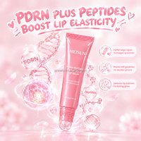 Baume à lèvres brillant au peptide PDRN pour femmes, soin quotidien des lèvres, hydratant, repulpant, réparation de nuit, beurre de karité, OEM