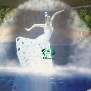 Fuente de agua con <span class=keywords><strong>niebla</strong></span> y cascada para exteriores 2026, pantalla de proyección, cortina de agua, proyectores láser, productos de jardín - Product Image 1