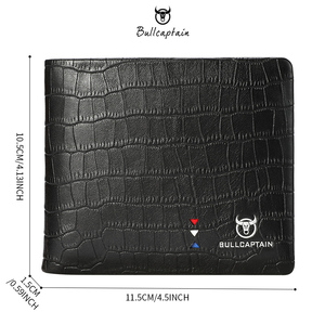 <span class=keywords><strong>Portafoglio</strong></span> in Pelle da <span class=keywords><strong>Uomo</strong></span> BULLCAPTAIN, Porta Carte Multiplo, Grande Capacità, Casual, per Affari, Porta Soldi, Porta Carte di Credito, Regalo per <span class=keywords><strong>Uomo</strong></span> - Product Image 6