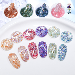 Kit de vernis gel effet écaille 10 couleurs ZRKGEL tendance, sans HEMA, sans TPO, gel à ongles pour les fournisseurs de salons de manucure, kit hautement pigmenté - Product Image 5