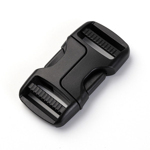 <b>Plastic</b> <b>Sliding</b> Buckle 25mm Black Durable For Bags Backpacks Waist Bags Adjustable Buckles - Product Image 2