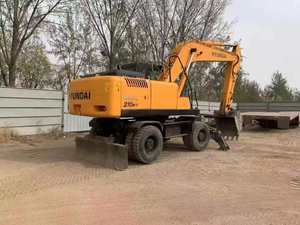 Excavatrice sur pneus Hyundai de 21 tonnes fabriquée en Corée du Sud, d'occasion, avec moteur, capacité de la benne de 1,2 m, garantie d'un an - Product Image 5