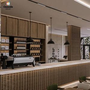 Kiosco de Café Personalizado con Vitrina Exhibidora |   Diseño Moderno de Mostrador para Cafetería |   Soluciones llave en mano para cafeterías en centros comerciales - Product Image 1