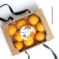 Vouwbare rechthoekige fruit- en groenteverpakking cadeaupapierdoos met handvat