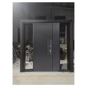 Prima Anti-Theft Luxury Design High Quality Security Steel Door Exterior Villa Style Main Gate Front Security Reinforced Steel Door
