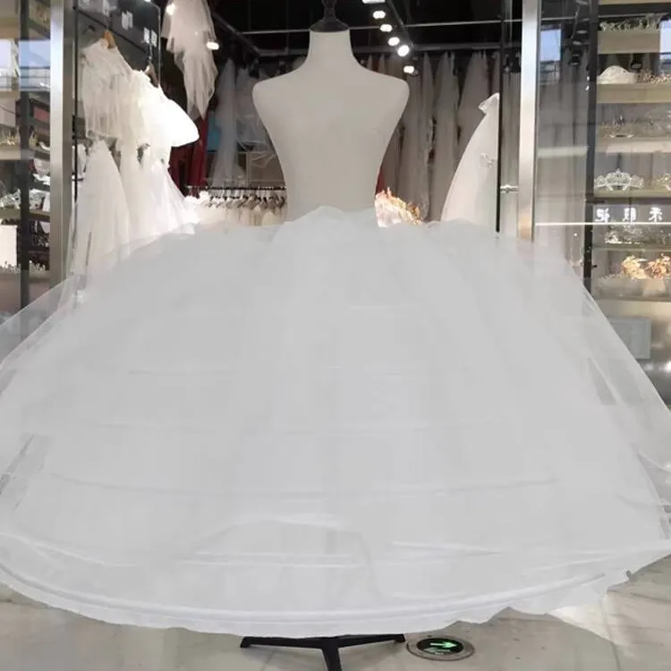 Offre Spéciale de qualité supérieure sous-vêtement jupon gonflé 7 cerceaux jupon pour robe de bal robe de mariée robe de mariée MP779