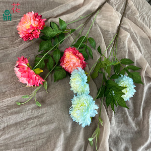 Peonías marroquíes de seda, flores artificiales para decoración de bodas, centro de mesa para hoteles y restaurantes - Product Image 2