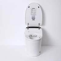 HEEKK Toilette intelligente avec fonctions de mémoire et télécommande 110v/220v One-Piece P-S-trap Nice Design