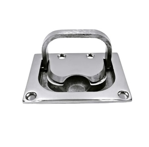 Quincaillerie marine en acier inoxydable : Loquet de trappe de compartiment, Serrure carrée rotative pour bateau, Poignée de levage - Product Image 3