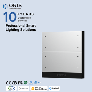 Interrupteur intelligent LTECH S8M à huit boutons BLE 5.0, contrôle par application, système de contrôle L-home, connexion avec les lampes traditionnelles, panneau d'interrupteur Zigbee - Product Image 2
