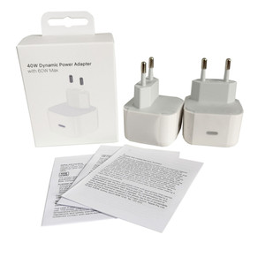 <span class=keywords><strong>Cargador</strong></span> USB <span class=keywords><strong>C</strong></span> Dinámico de 40W a <span class=keywords><strong>Precio</strong></span> de Fábrica, <span class=keywords><strong>Cargador</strong></span> Rápido <span class=keywords><strong>Tipo</strong></span>-<span class=keywords><strong>C</strong></span> PD 3.0 con Enchufe EU, US, UK para iPhone 17 Pro Max, 16, 15, 14, Adaptador de Corriente - Product Image 4