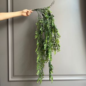 Ruijingsen - Hojas Artificiales de Granada Colgantes de 100 cm a 200 cm, Verde Oscuro, Verde Claro, Plástico, Decoración de Interiores - Product Image 2