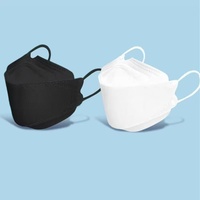 Vente en gros 10 pièces noir 4 plis KF94 masques jetables FaceKF4 Protection de qualité