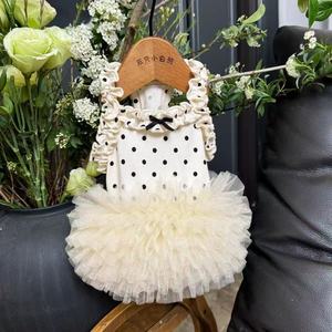 Adorabile Abito a Pois per Animali Domestici con Bordo in Pizzo e Gonna in Tulle per Cani <span class=keywords><strong>di</strong></span> <span class=keywords><strong>Piccola</strong></span> Taglia - Product Image 6