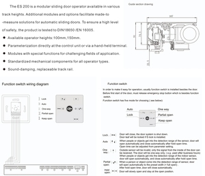 Chất lượng cao giống như dormar <span class=keywords><strong>ES200</strong></span> trượt tự động vận hành cửa - Product Image 2