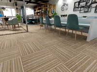 Dalles de moquette commerciales insonorisantes en PP – Écologiques, à poils coupés, ignifuges, antidérapantes, 50x50cm, couleur unie, pour bureau et usage domestique