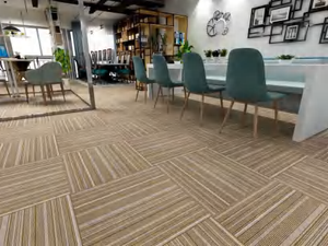 Losetas de Alfombra Comerciales de PP Absorbentes de Sonido, Ecológicas, Antideslizantes, para Oficina y Hogar, Diseño Moderno - Product Image 2