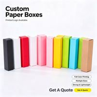 Boîte en papier kraft en carton avec logo personnalisé petite boîte cosmétique boîtes d'emballage en carton parfum rouge à lèvres