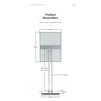 Rak Display Poster Geser Kustom A1 A2 A3 A4 Bingkai Poster LED Berdiri untuk Toko